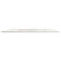 Plateau FLEXI mélaminé 25mm 140x70cm pré-percés pour obturateur. Coloris Blanc