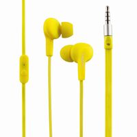 Wassergeschütztes (IPX6) Stereo In-Ear Headset, Gelb, LogiLink® [HS0043]