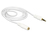 Klinkenverlängerungskabel 3,5 mm 3 Pin Stecker an Buchse 1 m weiß, Delock® [83765]