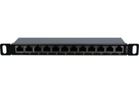 PANNEAU 10" 0,5U 12 PORTS CAT6A STP