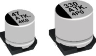 Elektrolytkondensator, 220 µF, 10 V (DC), ±20 %, SMD, Ø 8 mm