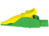 Abgreifklemme, grün/gelb, max. 30 mm, L 92 mm, CAT IV, Buchse 4 mm, 66.9561-20