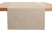 Tischläufer Konstanz; 40x130 cm (BxL); taupe; rechteckig
