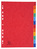 Exacompta Index Jan-Dec A4 225gsm Pressboard Assorted Colours