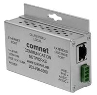 Single Channel Ethernet over UTP with IEEE 802.3at 30W Pass-Through PoE mode or Local PoE injec. mode, 10/100Mbps, indus. Local UnitNetwork Media Converters