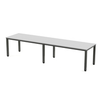 MESA DE OFICINA DOBLE SERIE EXECUTIVE (2 PUESTOS)320x80 ANTRACITA / GRIS