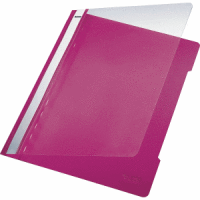 Sichthefter A4 PVC langes Beschriftungsfenster pink