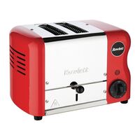 Rowlett Esprit Toaster - Traffic Red Stainless Steel & Plastic - 2 Slot