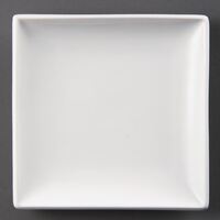 Olympia Whiteware Square Plates - Dishwasher Safe 240mm Pack of 12