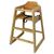 Bolero Wooden Highchair Seat in Natural Finish - 750(H)x510(W)x510(D)mm