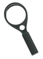 Normalansicht - Ecobra Leseglas Serie SPORT in Form eines Tennisschlägers, Ø 75 / 20 mm, Vergrößerung 2 x / 5 x