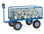 fetra® Handpritschenwagen, Ladefläche 1200 x 800 mm, 4 Drahtgitterwände 600 mm, Lufträder