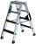 Alu-Stehleiter 250 kg 2x4 Stufen clip-step R13 Gesamthöhe 0,91 m Arbeitshöhe bis
