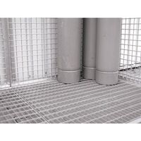 Gas cylinder storage cages - Optional floor grid