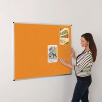 Bright coloured noticeboards