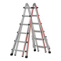 Four section telescopic ladder