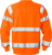 High Vis Sweatshirt Kl.3 7446 SHV Warnschutz-orange - Rückansicht