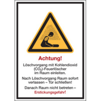 Warnzeichen "Warnung vor Erstickungsgefahr" [W041], Folie (0,1 mm), 210 x 297 mm, ASR A1.3 / ISO 7010, selbstklebend