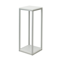 Presentation Plinth / Column Display / Stand Display / Column "Construct" | silver anodised / grey white 300 mm 800 mm 300 mm W/D 300 x H 800 mm