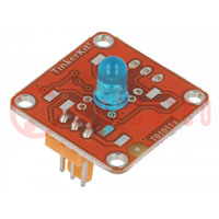 Extension module; prototype board; LED diode 5mm blue