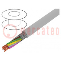 Wire; BiT LiYCY; 4x2.5mm2; shielded,tinned copper braid; PVC