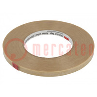 Tape: electrical insulating; W: 9mm; L: 45m; Thk: 0.304mm; beige