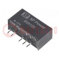 Converter: DC/DC; 3W; Uin: 5V; Uout: 12VDC; Uout2: -12VDC; Iout: 125mA