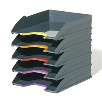 Irattálca műanyag Durable Varicolor A/4 5 db-os szett szürke-vegyes színek