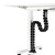 Organizer kabli, Maskownica do kabli regulowana, czarny, 1300mm, do stołów z regulacją wysokości, Powerton