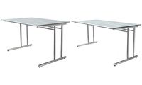 kerkmann Schreibtisch ARTLINE, (B)1.600 mm, mit Glasplatte (71400967)