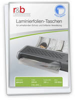 Laminierfolien Easy Entry A4 (216 x 303 mm), 2 x 100 mic, glänzend (100 Stück)