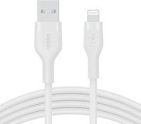 BELKIN FLEX LIGHTNING/USB-A 3M MFI CERT., WHITE CAA008BT3MWH