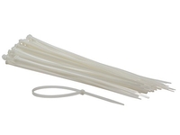 COLLIERS DE SERRAGE EN NYLON - 4.8 X 300 MM - BLANC (100 PCS) PEREL ECTW300