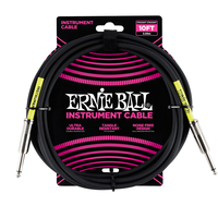 Ernie Ball P06048 Audio-Kabel 3 m 6.35mm Schwarz