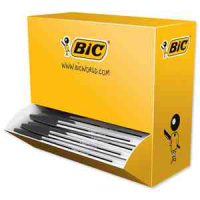 BIC Cristal Medium Zwart Stick balpen 100 stuk(s)
