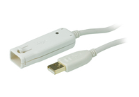 ATEN Cable extensor USB 2.0 de 12 m (soporta conexión en cadena hasta 60 m)