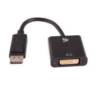 V7 Videoadapter DisplayPort (m) auf DVI-I (f), schwarz