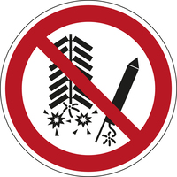 Brady ISO Safety Sign - Do not set off fireworks