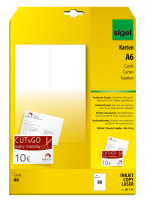 Sigel LP711 printeretiket Wit Niet-klevend printerlabel