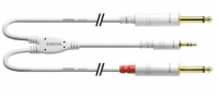 Cordial CFY 3 WPP-LONG-SNOW audio kabel 3 m 3.5mm 2 x 6.35mm Wit