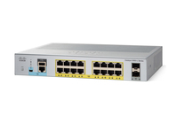 Cisco Catalyst 2960L-SM-16PS Network Switch, 16 Gigabit Ethernet PoE+ Ports, 120W PoE Budget, two 1 G SFP Uplink Ports, Fanless Operation, Enhanced Limited Lifetime Warranty (WS...