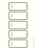 Leitz 16920085 étiquette auto-collante Rectangle Gris 10 pièce(s)