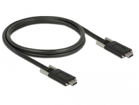 DeLOCK 83720 USB-kabel USB 3.2 Gen 2 (3.1 Gen 2) 1 m USB C Zwart