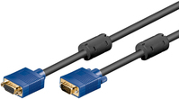 Goobay 93613 VGA cable 1.8 m VGA (D-Sub) Black, Blue