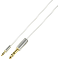 SpeaKa Professional SP-7870104 audio kabel 1 m 6.35mm 3.5mm Wit