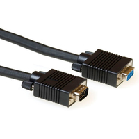 ACT VGA extension cable male-female black 10 m cable VGA VGA (D-Sub) Negro