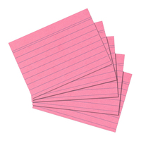 Herlitz 10835890 indexkaart Roze, Roze 100 stuk(s)