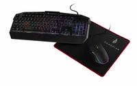 SureFire KINGPIN GAMING COMBO SET toetsenbord Inclusief muis Gamen RF Draadloos Engels Zwart