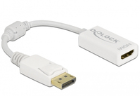 DeLOCK 61015 video kabel adapter 0,15 m DisplayPort HDMI Type A (Standaard) Wit