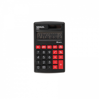 MAUL M 12 calculadora Bolsillo Pantalla de calculadora Negro, Rojo